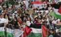 Manifestantes a favor de Palestina en la Ciudad de M&eacute;wxico el pasado 25 de mayo. 